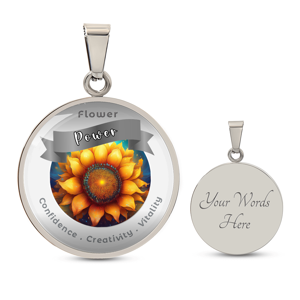 Sunflower - Affirmation Necklace - More Than CharmsMore Than Charms