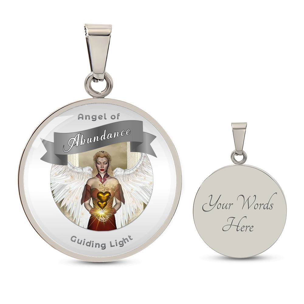 Abundance - Guardian Angel Affirmation Necklace - More Than CharmsMore Than Charms
