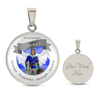 Archangel Michael - Affirmation Necklace For Courage, Protection, Strength & Success - More Than CharmsMore Than Charms