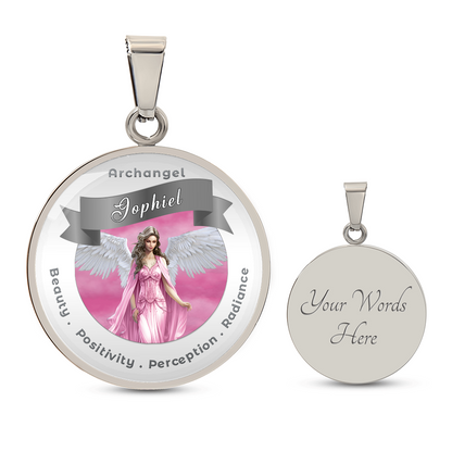 Archangel Jophiel - Affirmation Necklace For Beauty, Positivity, Perception & Radiance - More Than CharmsMore Than Charms