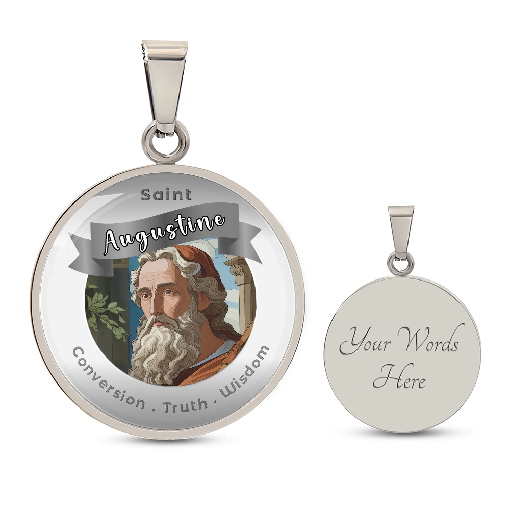 Saint Augustine - Affirmation Necklace - More Than CharmsMore Than Charms