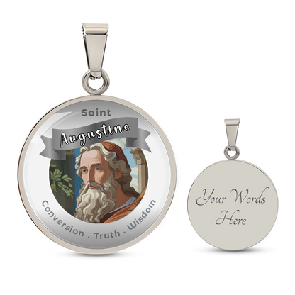 Saint Augustine - Affirmation Necklace - More Than CharmsMore Than Charms
