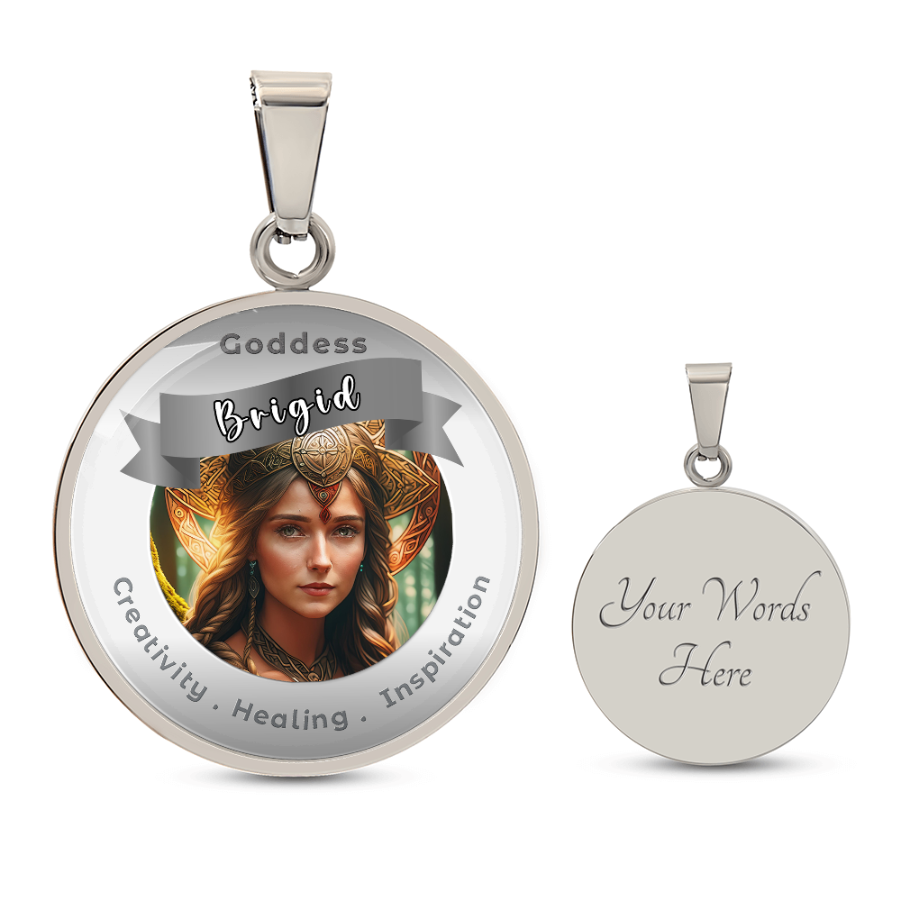 Brigid - Affirmation Pendant For Creativity . Healing . Inspiration -More Than CharmsMore Than Charms