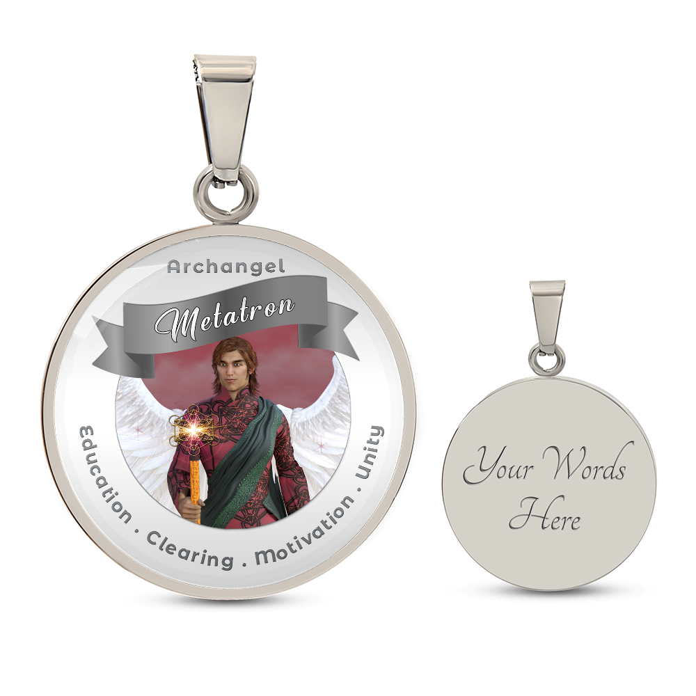 Archangel Metatron - Affirmation Necklace For Clearing, Education, Motivation & Unity - More Than CharmsMore Than Charms