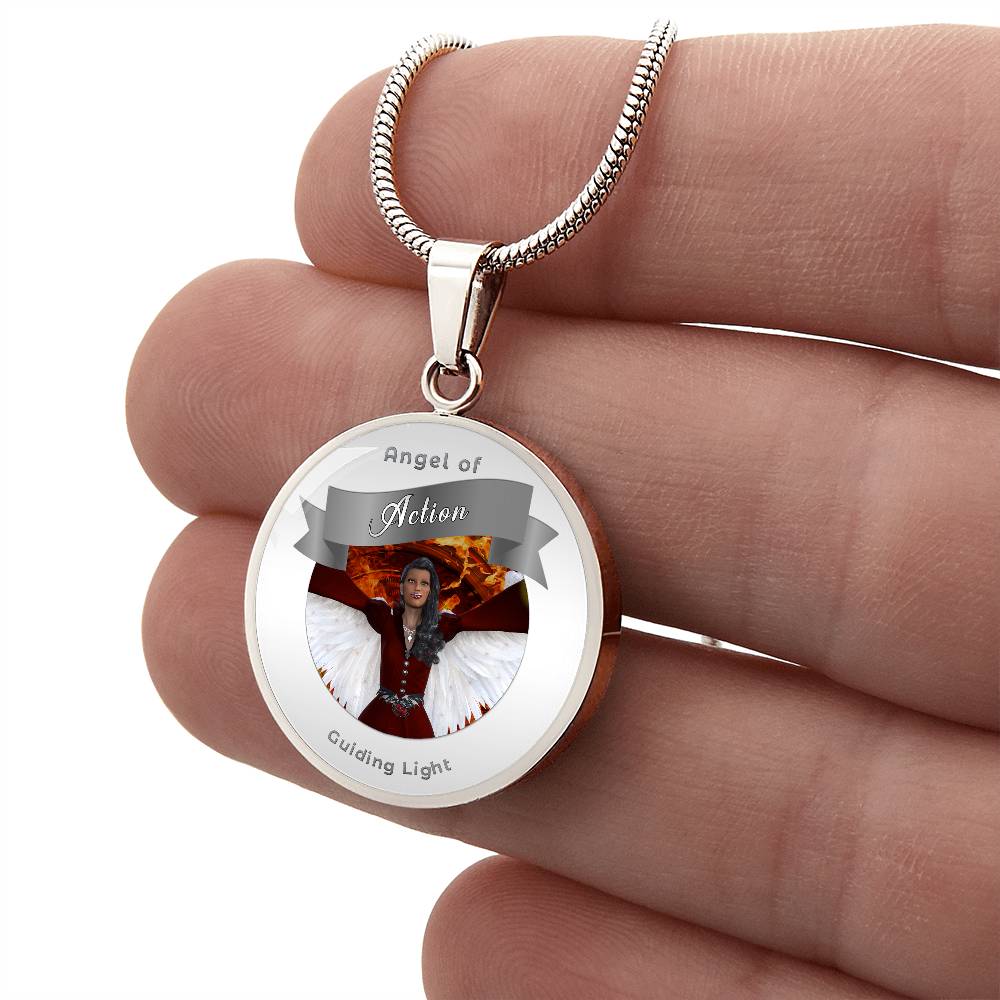 Action - Guardian Angel Affirmation Necklace - More Than CharmsMore Than Charms