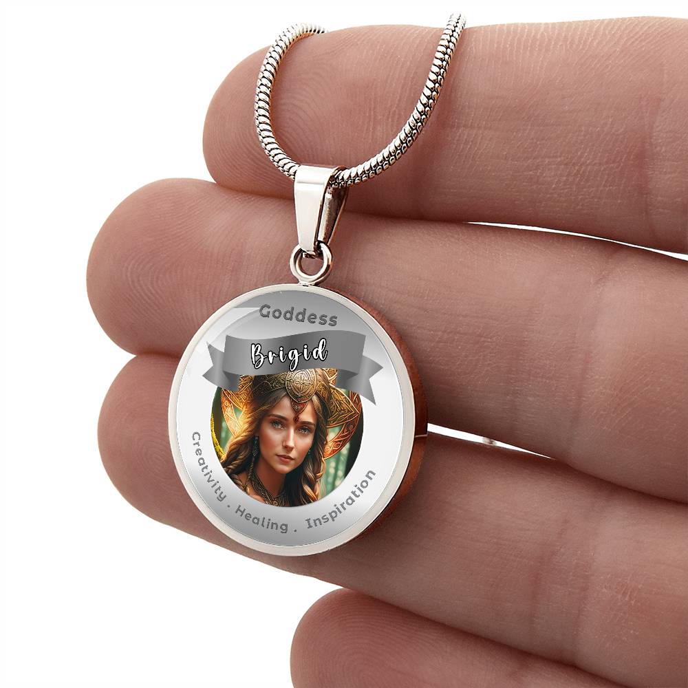 Brigid - Affirmation Pendant For Creativity . Healing . Inspiration -More Than CharmsMore Than Charms