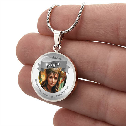 Brigid - Affirmation Pendant For Creativity . Healing . Inspiration -More Than CharmsMore Than Charms