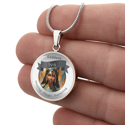 isiscircle - Charm Necklace - This Luxury Charm Necklace is more than just an accessory — it’s a soulful expression of your journey, dreams, and intentions. Designed with meaning, each charm carries powerful affirmation words, images, or symbols that spea