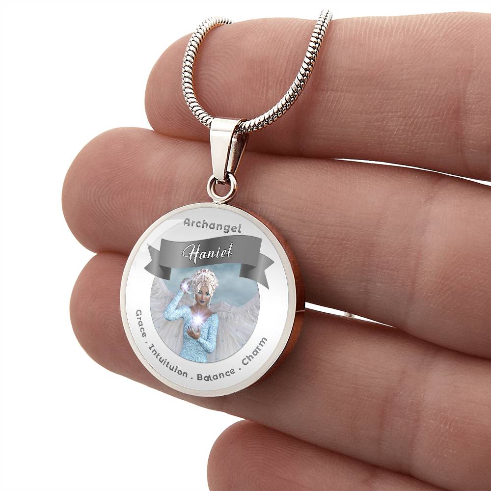 Archangel Haniel - Affirmation Necklace For Balance, Charm, Grace & Intuition - More Than CharmsMore Than Charms