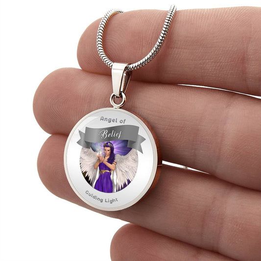 Belief - Guardian Angel Charm Necklace - This Luxury Charm Necklace is more than just an accessory — it’s a soulful expression of your journey, dreams, and intentions. Designed with meaning, each charm carries powerful affirmation words, images, or symbol