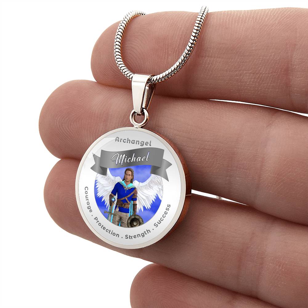 Archangel Michael - Affirmation Necklace For Courage, Protection, Strength & Success - More Than CharmsMore Than Charms