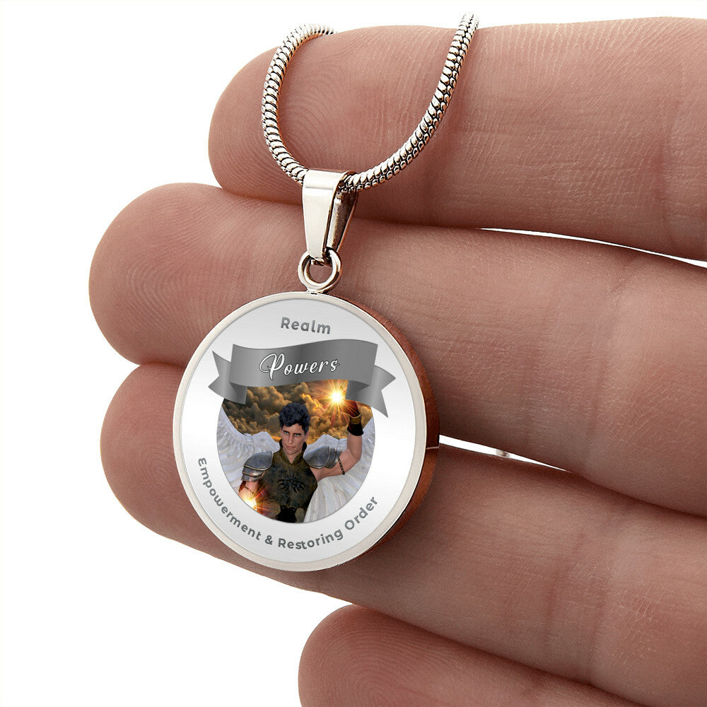 Powers - Angelic Realm Affirmation Necklace For Empowerment & Restoring Order - More Than CharmsMore Than Charms