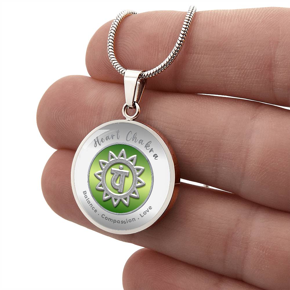 Heart Chakra - Love Compassion Balance - Affirmation Necklace - More Than CharmsMore Than Charms