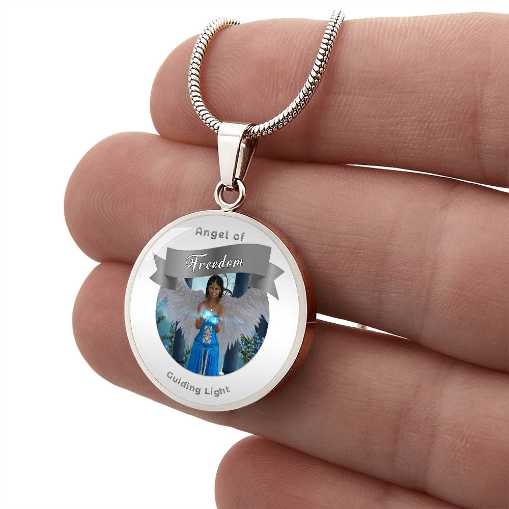 Freedom - Guardian Angel Affirmation Necklace - More Than CharmsMore Than Charms