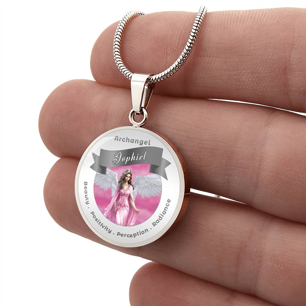 Archangel Jophiel - Affirmation Necklace For Beauty, Positivity, Perception & Radiance - More Than CharmsMore Than Charms