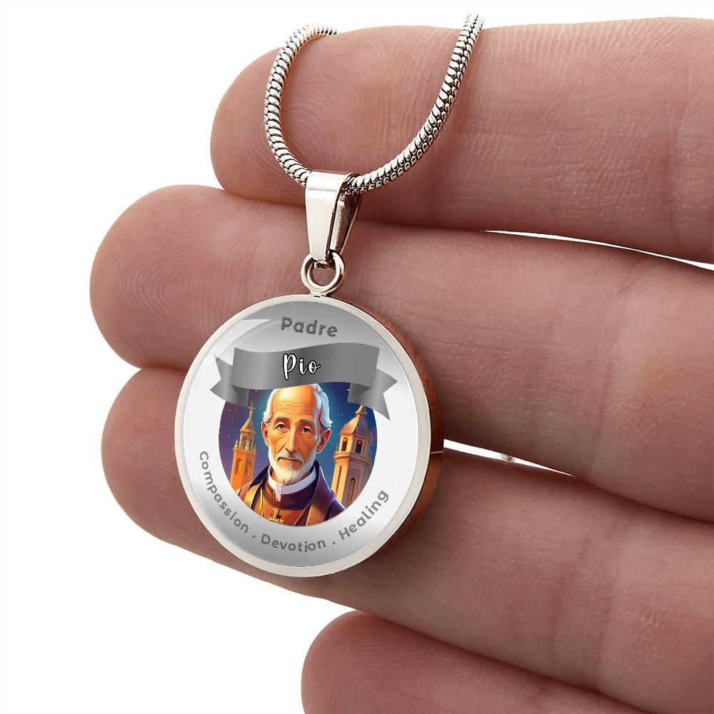 Padre Pio - Affirmation Necklace - More Than CharmsMore Than Charms