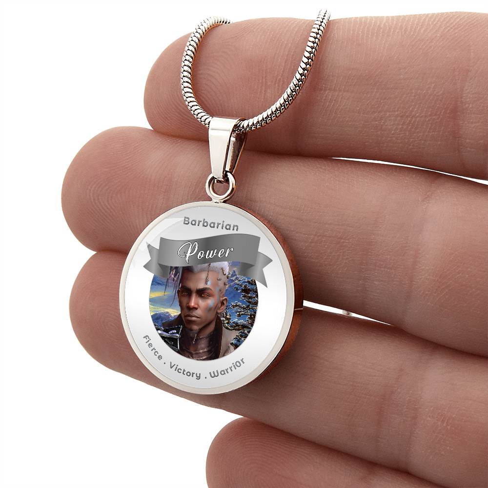 Barbarian - RPG Fantasy Affirmation Necklace - More Than CharmsMore Than Charms