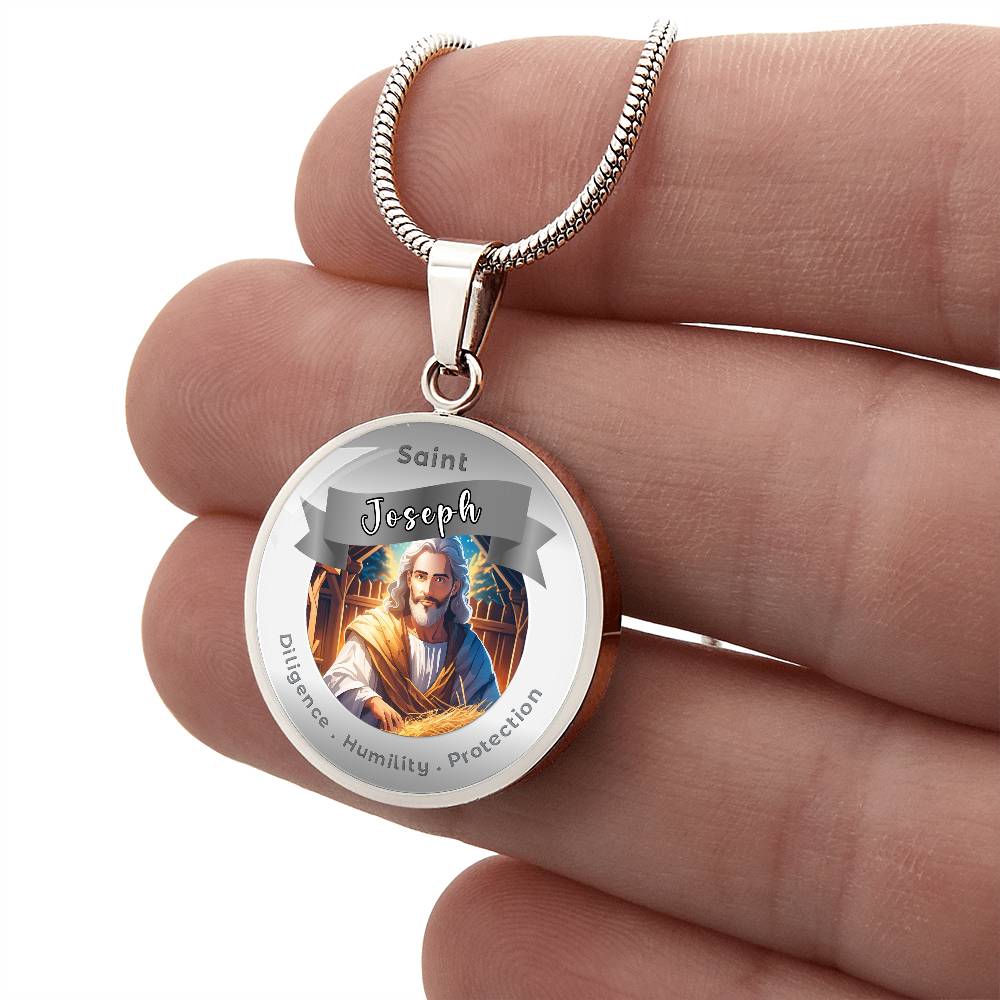 Saint Joseph - Affirmation Necklace - More Than CharmsMore Than Charms