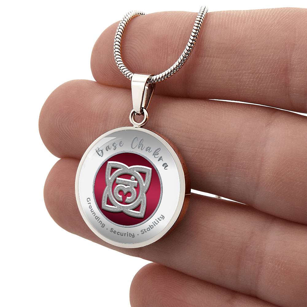 Base Chakra - Stability Grounding Security - Affirmation Necklace - More Than CharmsMore Than Charms