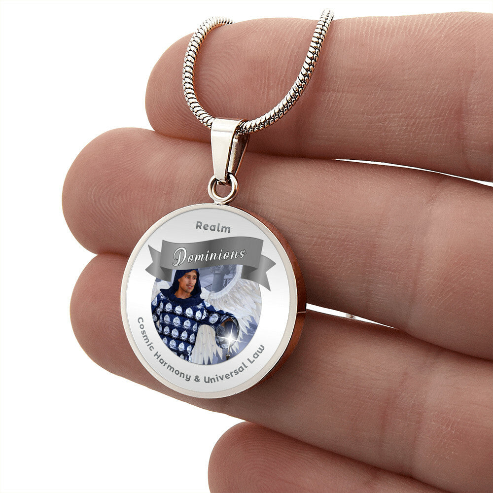 Dominions - Angelic Realm Affirmation Necklace For Cosmic Harmony & Universal Law - More Than CharmsMore Than Charms