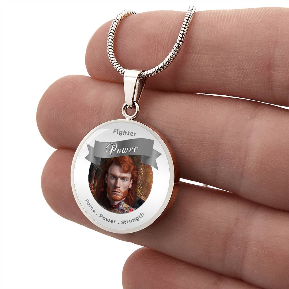 Fighter - RPG Fantasy Affirmation Necklace - More Than CharmsMore Than Charms