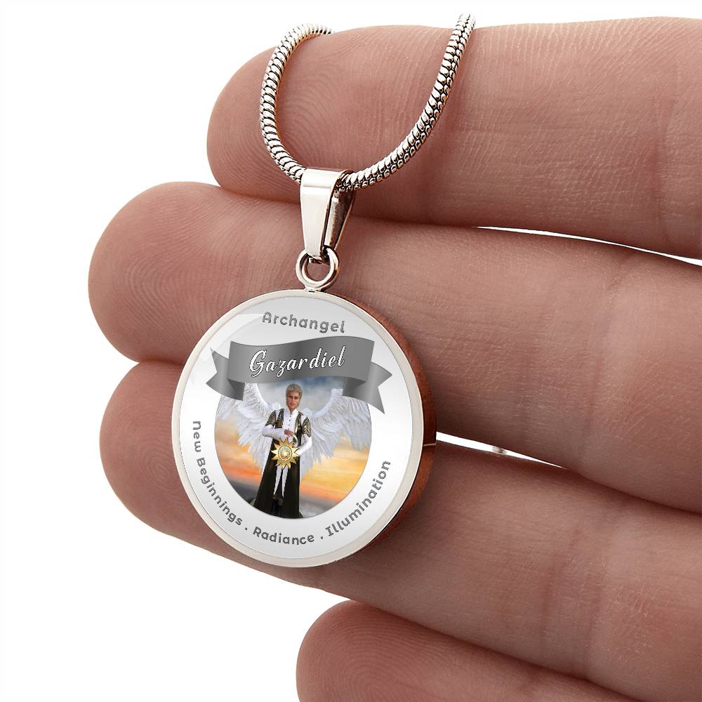 Archangel Gazadiel - Affirmation Necklace For New Beginnings, Radiance & Illumination- More Than CharmsMore Than Charms