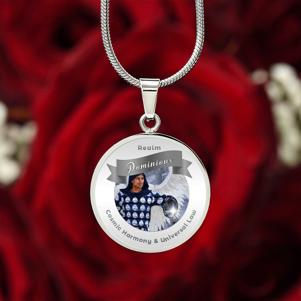 Dominions - Angelic Realm Affirmation Necklace For Cosmic Harmony & Universal Law - More Than CharmsMore Than Charms