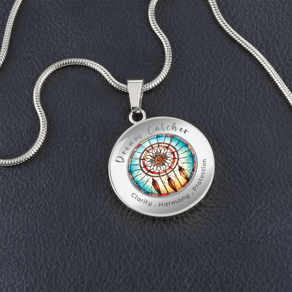 Dream Catcher - Protection Harmony Clarity - Affirmation Necklace - More Than CharmsMore Than Charms