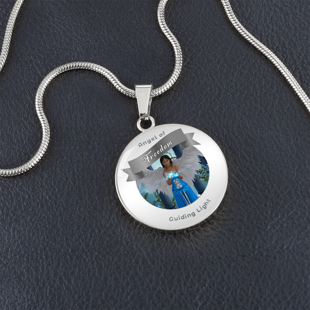 Freedom - Guardian Angel Affirmation Necklace - More Than CharmsMore Than Charms