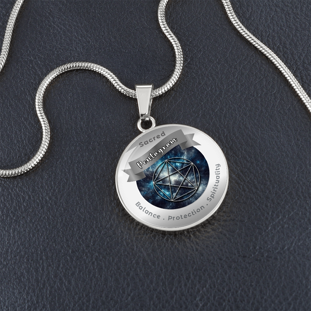 Pentagram - Balance Protection Spirituality - Affirmation Necklace - More Than CharmsMore Than Charms