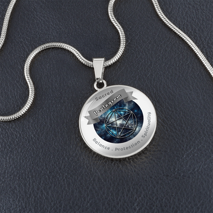 Pentagram - Balance Protection Spirituality - Affirmation Necklace - More Than CharmsMore Than Charms