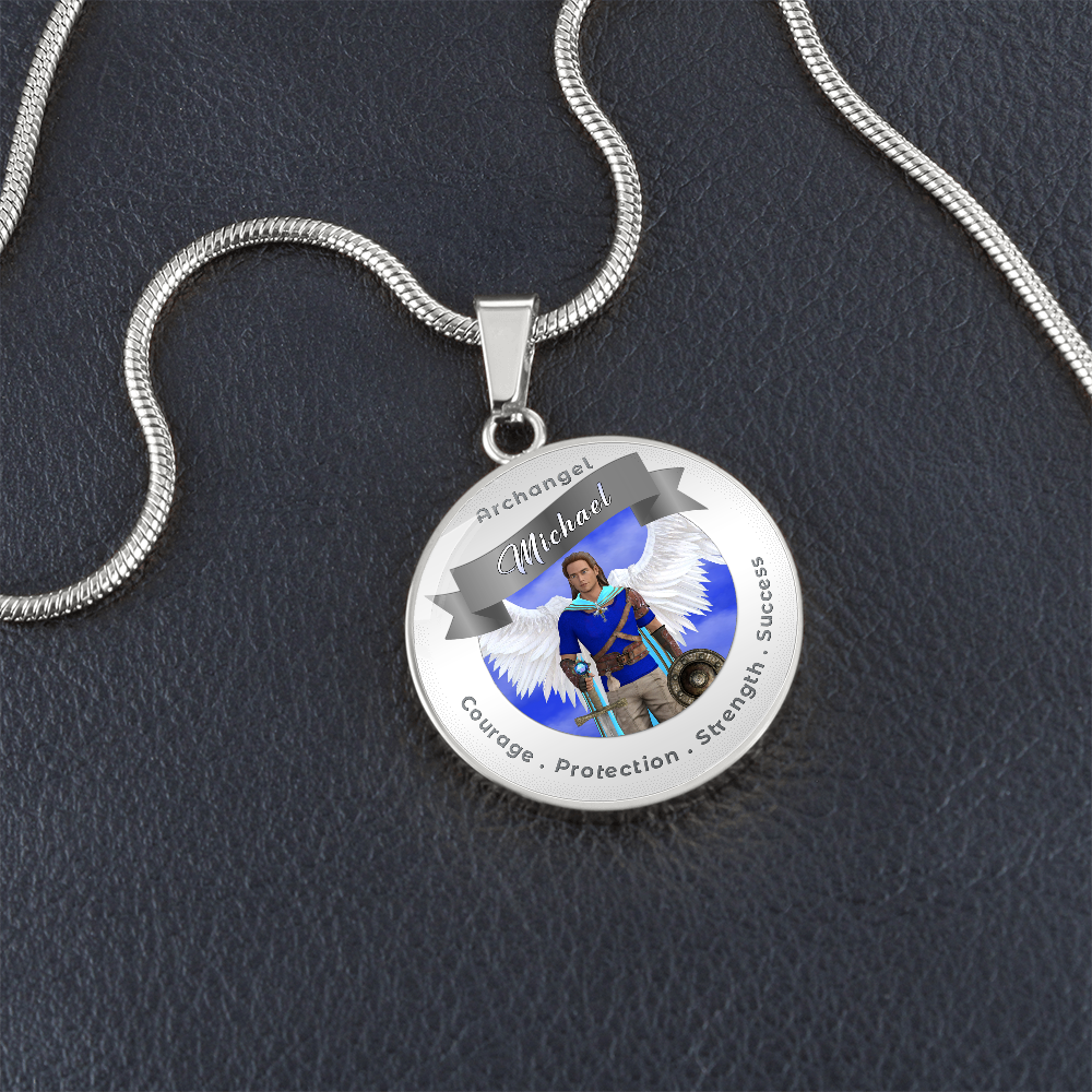 Archangel Michael - Affirmation Necklace For Courage, Protection, Strength & Success - More Than CharmsMore Than Charms