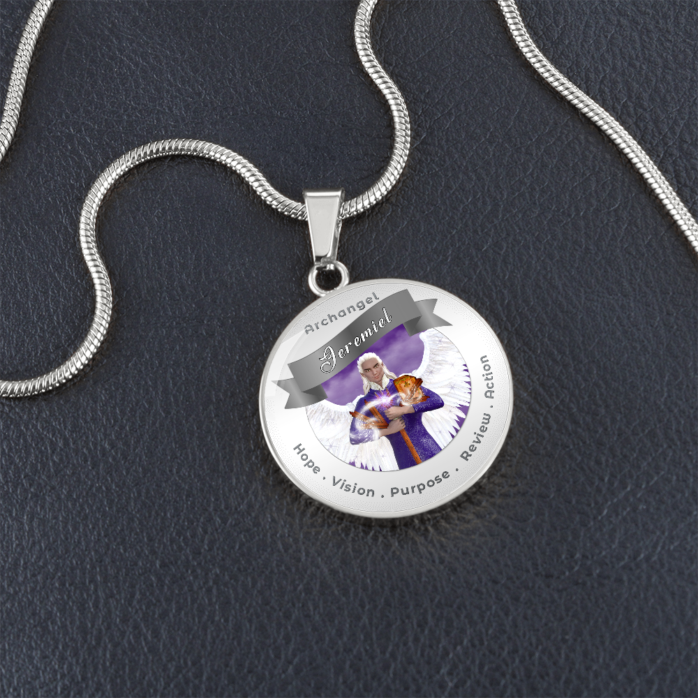 Archangel Jeremiel - Affirmation Necklace For Action, Hope, Purpose, Review & Visions - More Than CharmsMore Than Charms