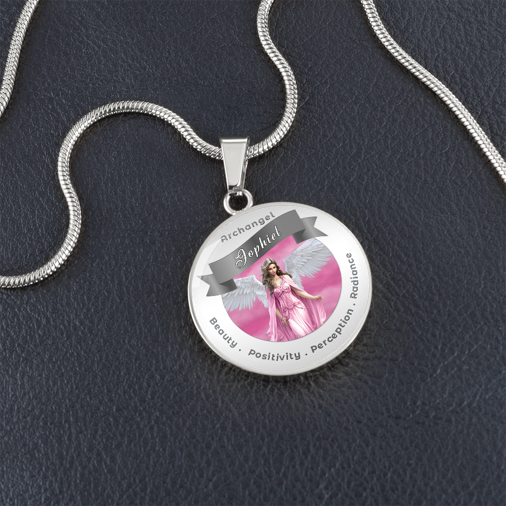 Archangel Jophiel - Affirmation Necklace For Beauty, Positivity, Perception & Radiance - More Than CharmsMore Than Charms