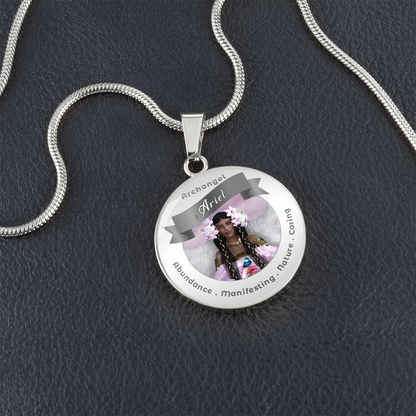 Archangel Ariel 2 - Affirmation Necklace For Abundance, Manifesting, Nature & Caring - More Than CharmsMore Than Charms