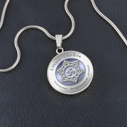 Crown Chakra - Connection Spiritual Enlightenment Divine Wisdom - Affirmation Necklace - More Than CharmsMore Than Charms