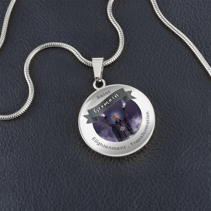 Saint Germain - Affirmation Necklace For Enlightenment & Transformation - More Than CharmsMore Than Charms