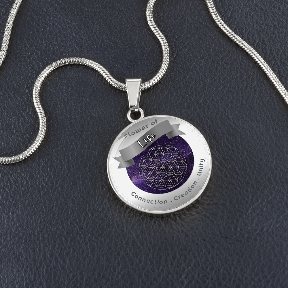 Flower of Life - Unity Creation Connection - Affirmation Necklace - More Than CharmsMore Than Charms