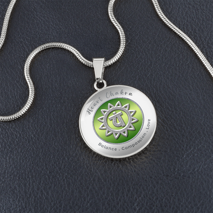 Heart Chakra - Love Compassion Balance - Affirmation Necklace - More Than CharmsMore Than Charms