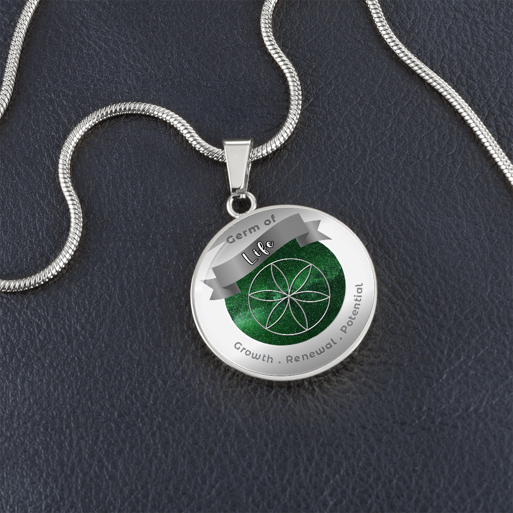Germ of Life - Growth Renewal Potential- Affirmation Necklace - More Than CharmsMore Than Charms