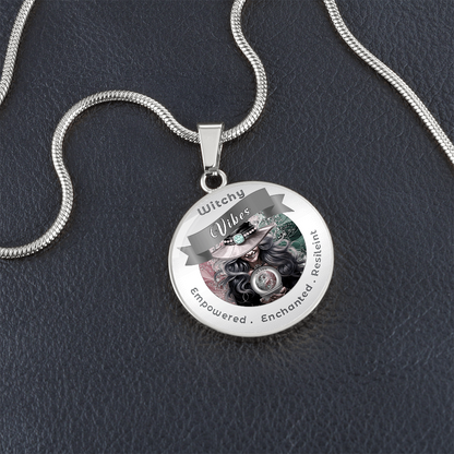 Witchy Vibes -Grey- Affirmation Necklace