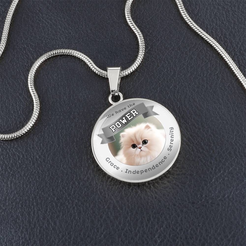 Persian - Cat Power Animal Affirmation Necklace - More Than CharmsMore Than Charms