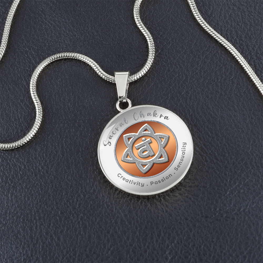 Sacral Chakra - Creativity Passion Sensuality - Affirmation Necklace - More Than CharmsMore Than Charms