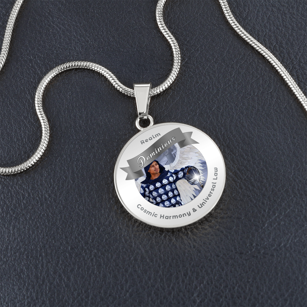 Dominions - Angelic Realm Affirmation Necklace For Cosmic Harmony & Universal Law - More Than CharmsMore Than Charms