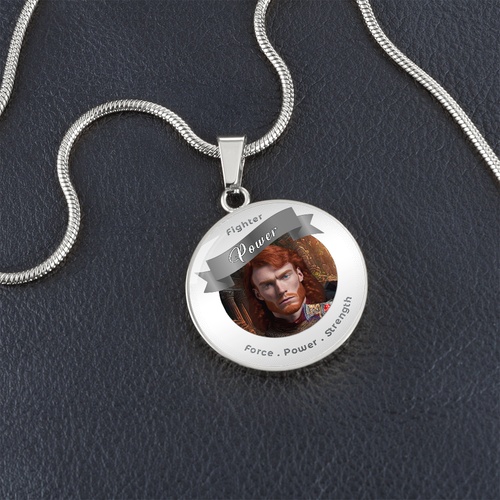 Fighter - RPG Fantasy Affirmation Necklace - More Than CharmsMore Than Charms