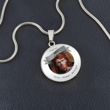 Fighter - RPG Fantasy Affirmation Necklace - More Than CharmsMore Than Charms