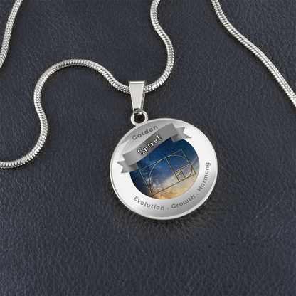 Golden Spiral - Growth Evolution Harmony - Affirmation Necklace - More Than CharmsMore Than Charms