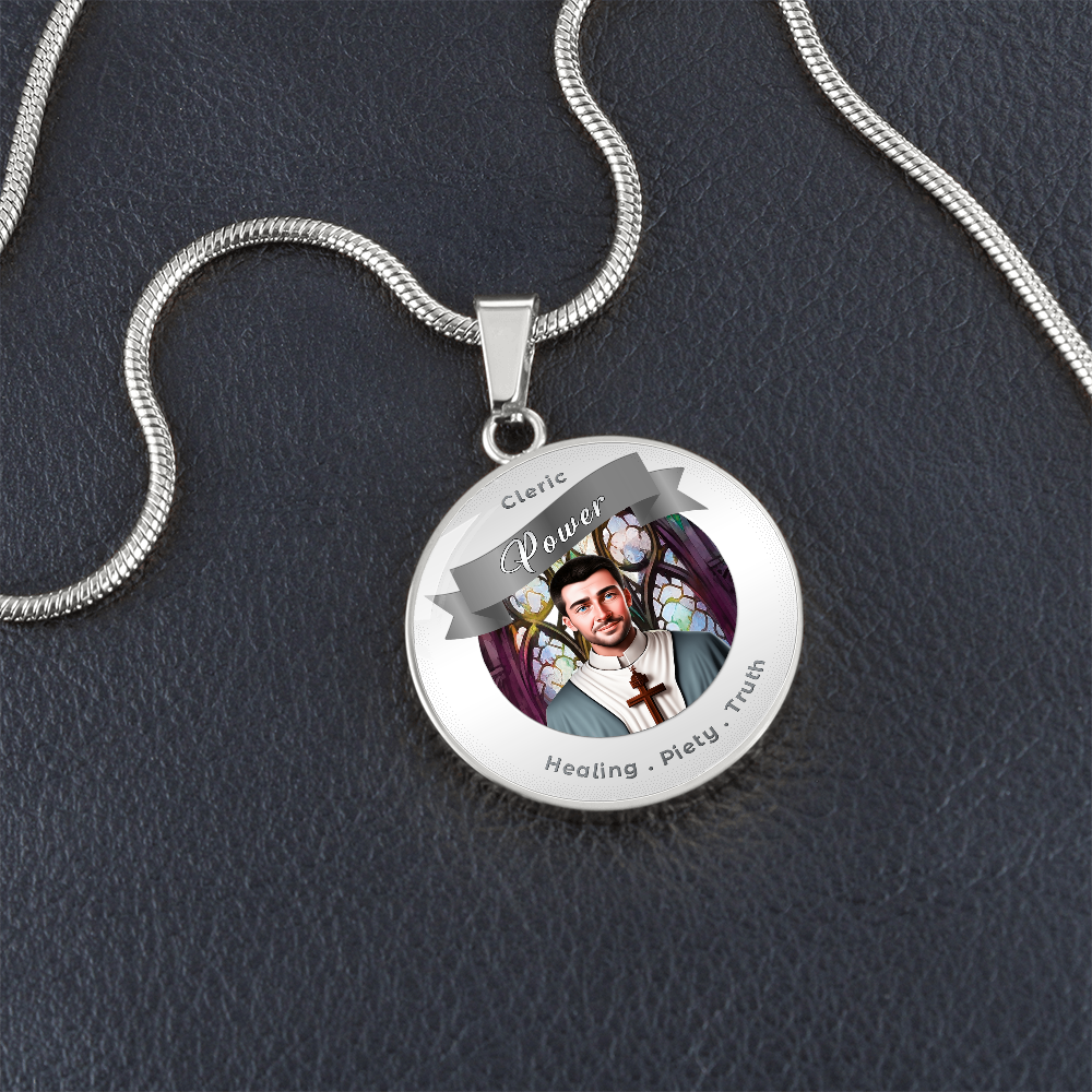 Cleric - RPG Fantasy Affirmation Necklace - More Than CharmsMore Than Charms