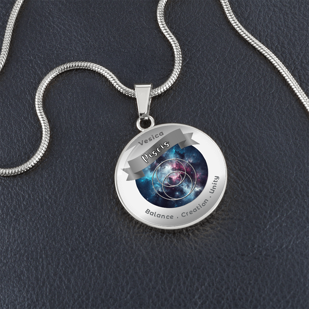 Vescica Piscis - Unity Creation Balance - Affirmation Necklace - More Than CharmsMore Than Charms
