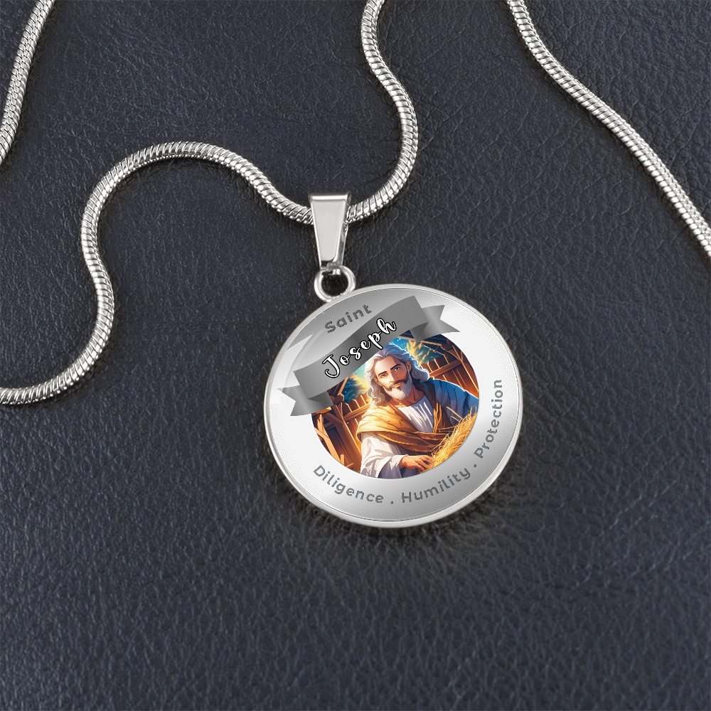 Saint Joseph - Affirmation Necklace - More Than CharmsMore Than Charms